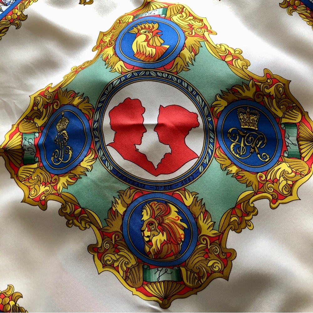 Vintage Authentic Hermès Silk Scarf 90cm L'Entente Cordiale - Picture 6 of 12